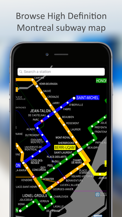 MetroMap Montreal STM Network Screenshot