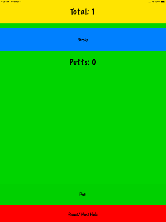 My Simple Golf Score iPad screenshot 5 - Sports app