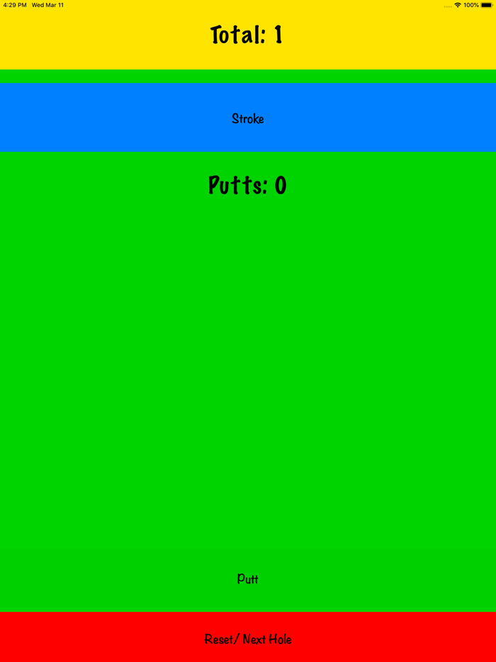 My Simple Golf Score