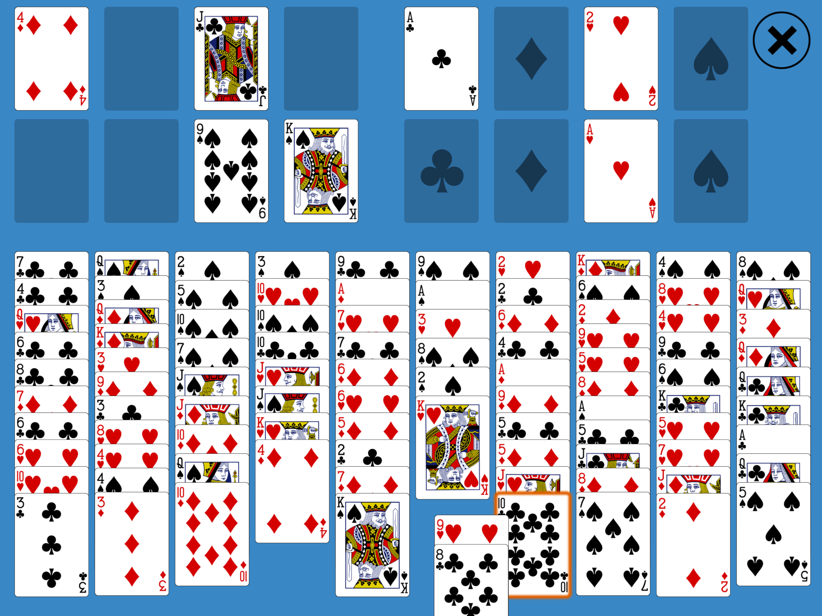 Solitaire FreeCell Two Decks