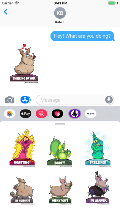 A. J. Hogg eStickers 32-Pk iPhone screenshot 5 - Stickers app