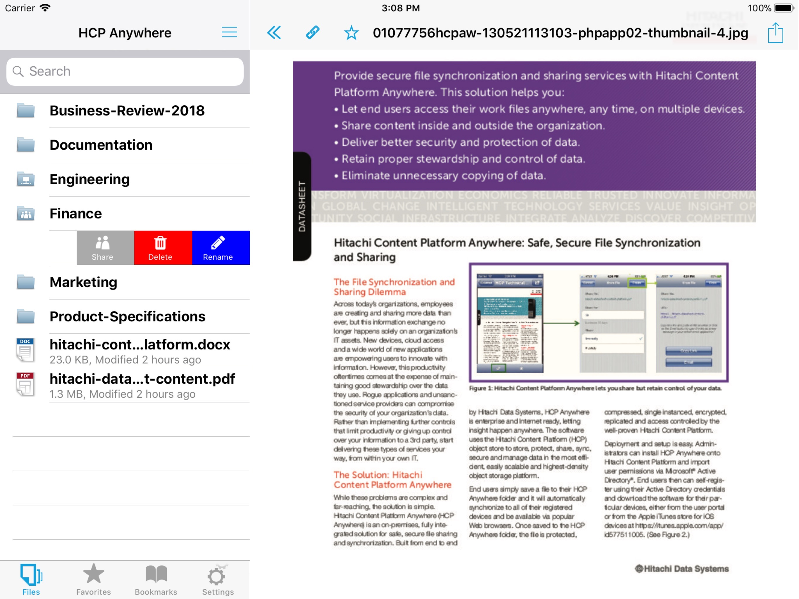 HCP Anywhere for BlackBerry screenshot 6