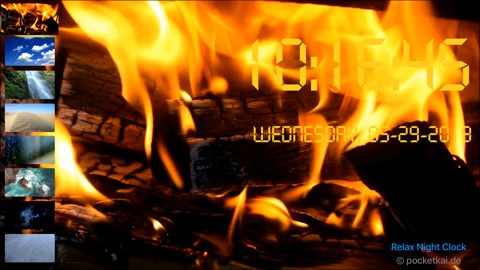 Screenshot #2 for Relax Night Clock for TV