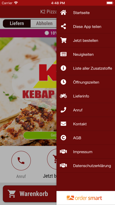 Screenshot #2 pour K2 Pizza & Kebap