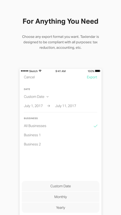 Taxlendar: Tax Deductions&Log Screenshot