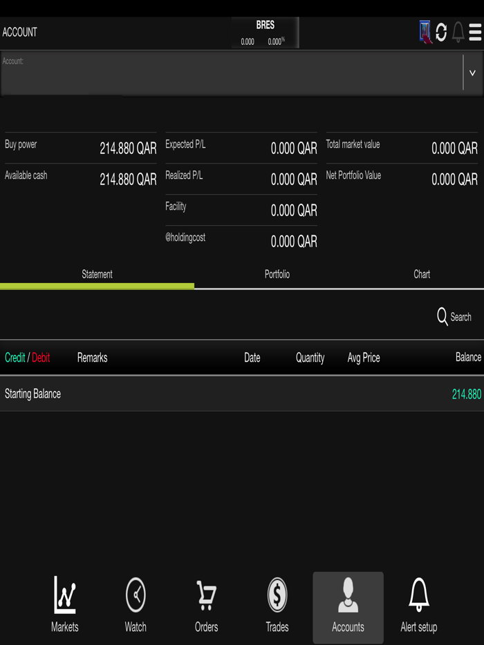 QSC Mobile Trading App