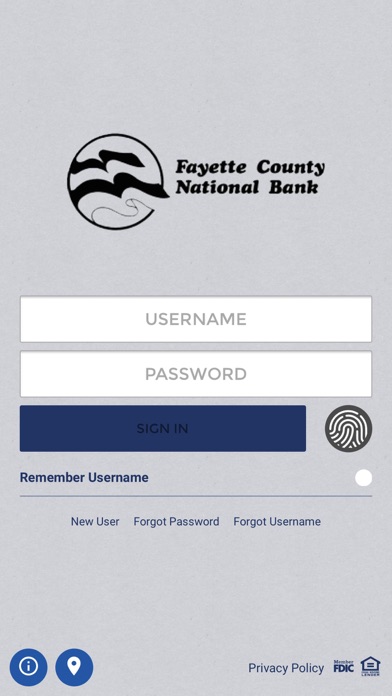 Fayette County National Bank Screenshot