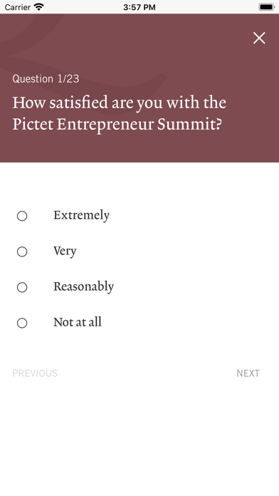 Pictet Events Screenshot