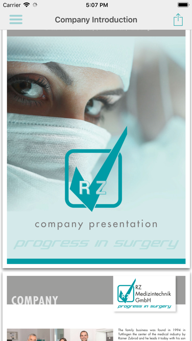 Screenshot #1 pour RZ Medizintechnik GmbH