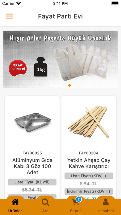 Screenshot #1 pour Fayat Ambalaj,Parti Evi