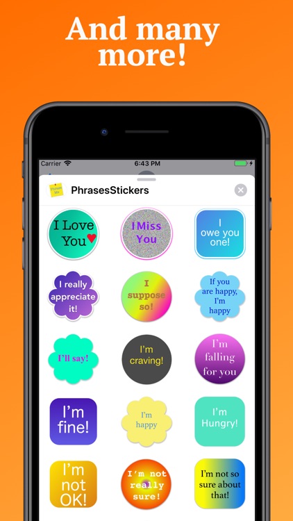 Phrases Stickers for iMessage screenshot-5