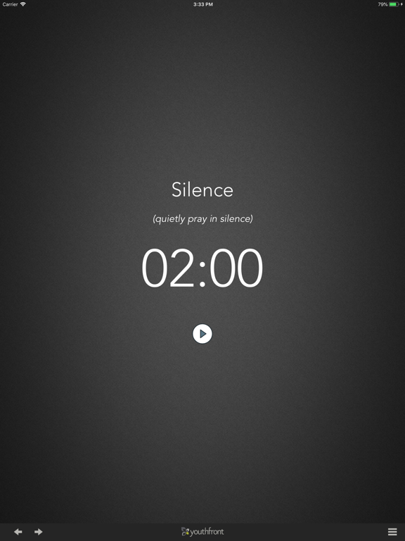 Youthfront Midday Prayer iPad screenshot 4 - Lifestyle app