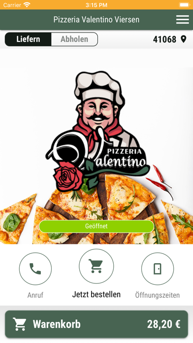 Screenshot #1 pour Pizzeria Valentino Viersen