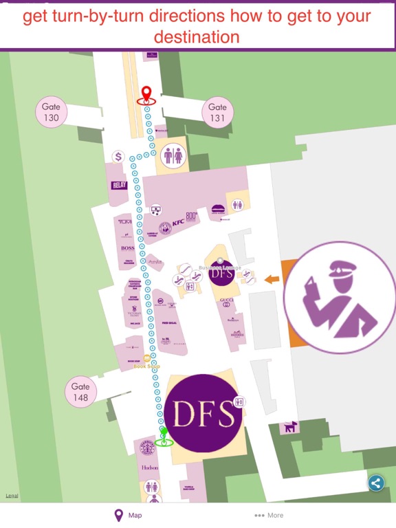 AtAirports - airport maps iPad screenshot 4 - Travel app