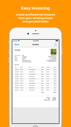 TimeTrack Project Time Tracker screenshot 4