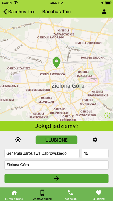 Bacchus Taxi Zielona Góra screenshot 4