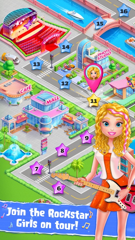 Rockstar Girls Adventure Game screenshot 5