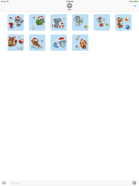 Screenshot #5 pour Sticker Me: Christmas Animals