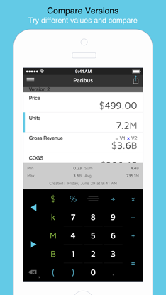 Paribus Calculator screenshot 3