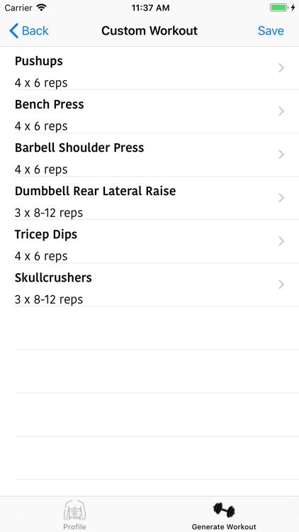 Smart Custom Workout