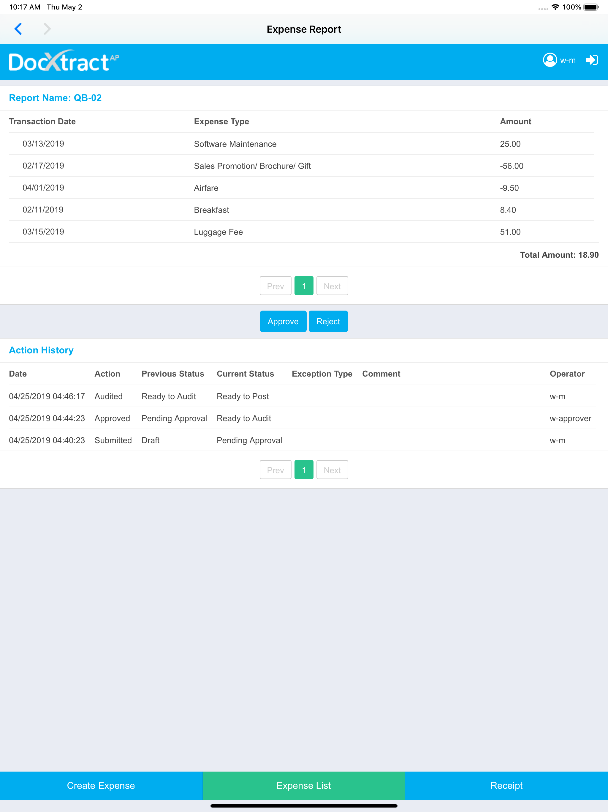 DocXtractAP Expense Management