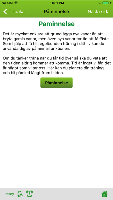 Nå dina mål Screenshot