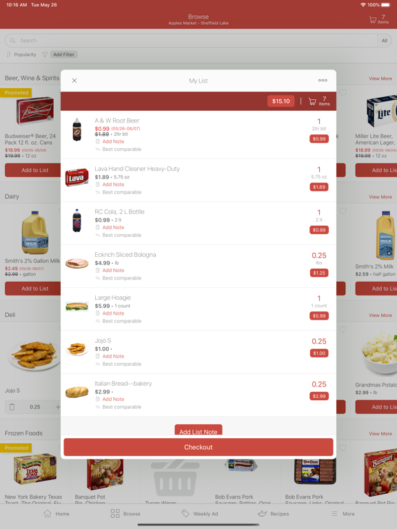 Apples Market iPad screenshot 2 - Shopping app