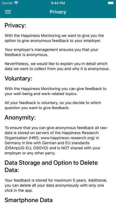 Happiness Monitoring screenshot 2