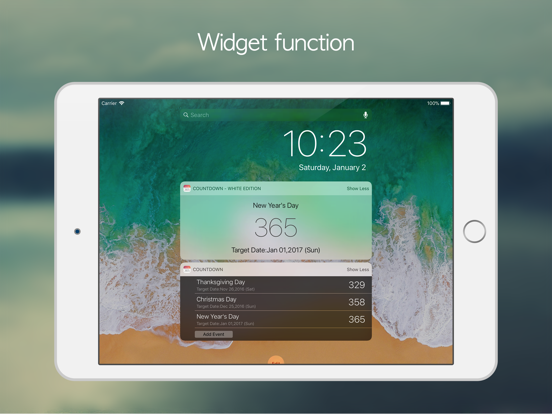 Countdown° iPad screenshot 5 - Utilities app