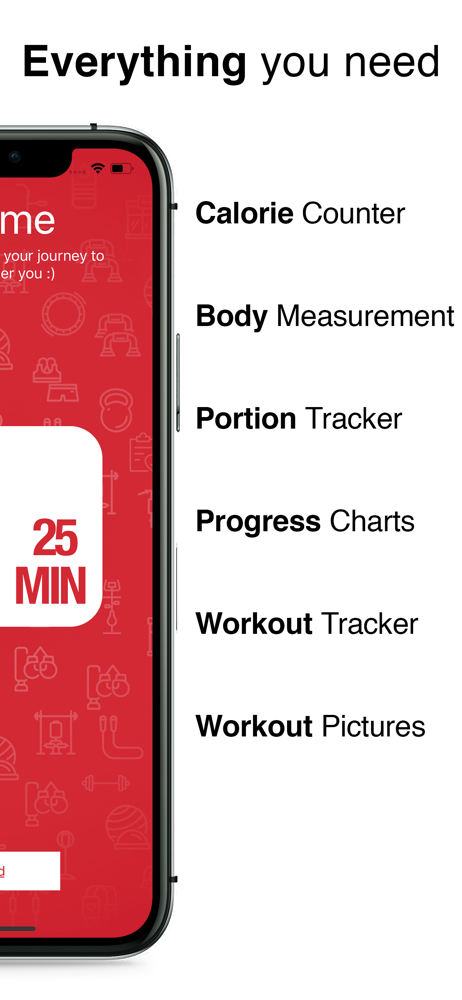 25 Minute Workout Tracker screenshot 1