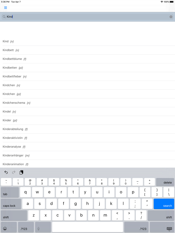 Screenshot #4 pour German Article Finder