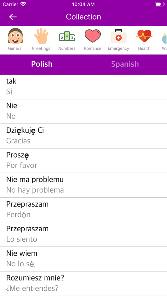 Polish Spanish Dictionary - 1.0 - (iOS)