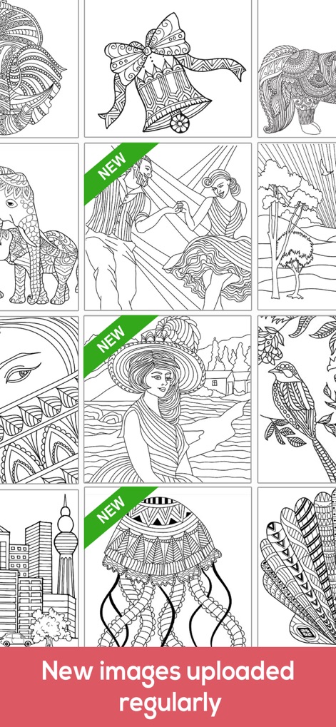 Coloring Book For Adults App ◌ - icolor-app-new-coloring-pages