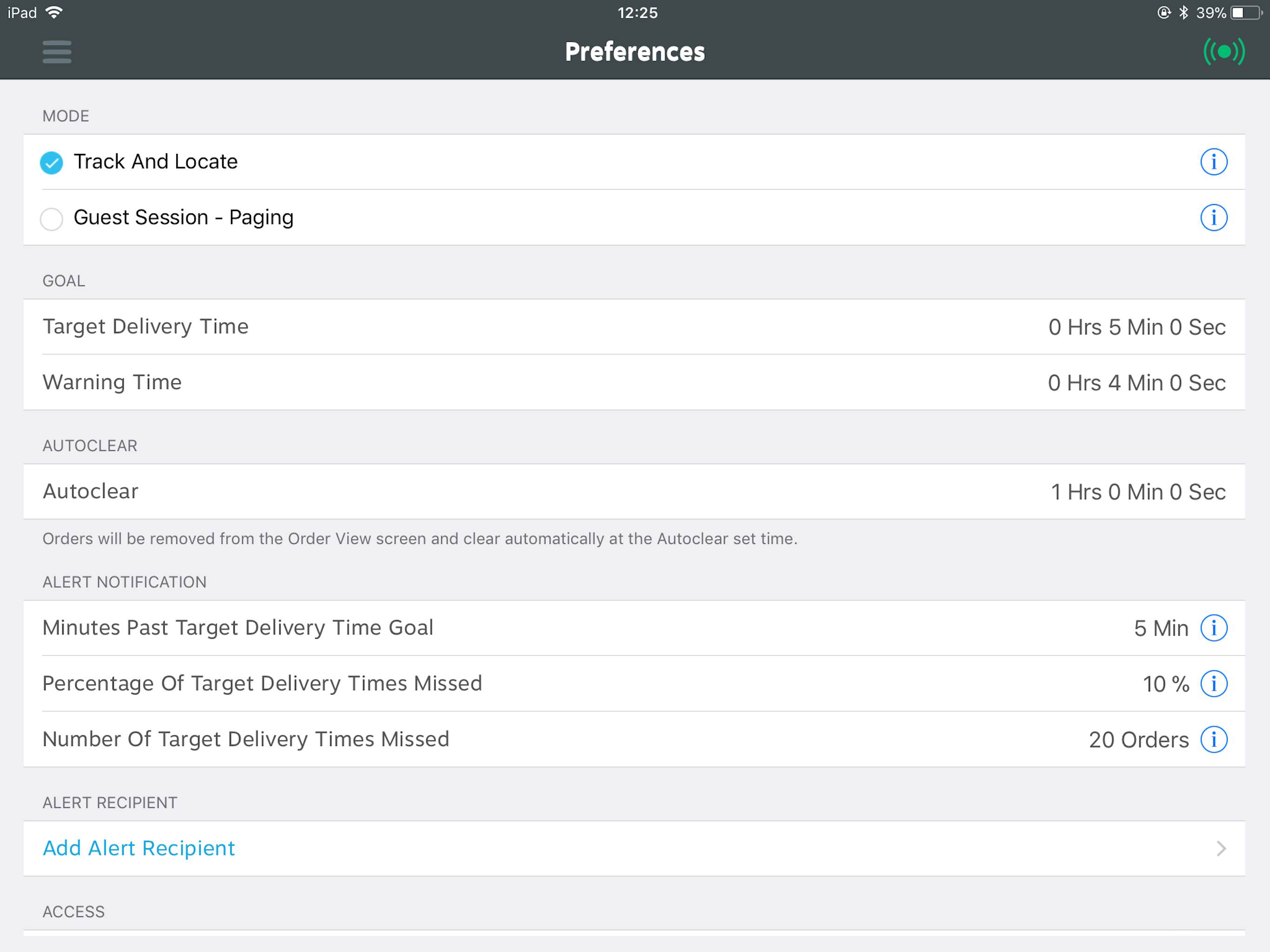 Table Tracker screenshot 3