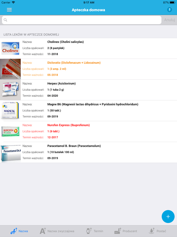 Screenshot #5 pour Apteczka Domowa