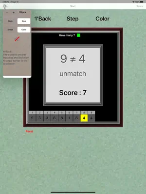 NBack for iPad Lite screenshot 4