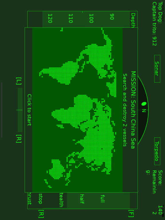 Submarine Sonar iPad screenshot 2 - Games app