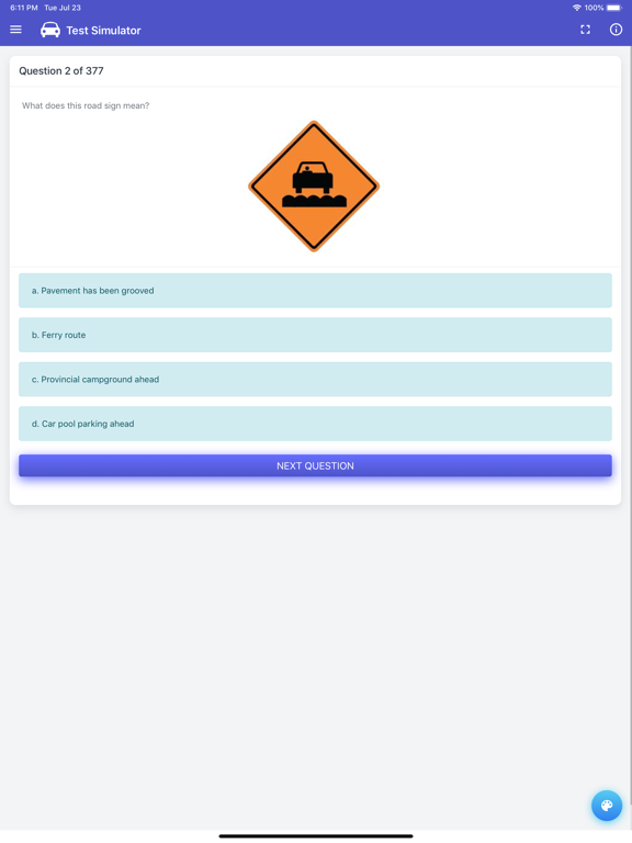 Alberta Driving Test - Class 7 iPad screenshot