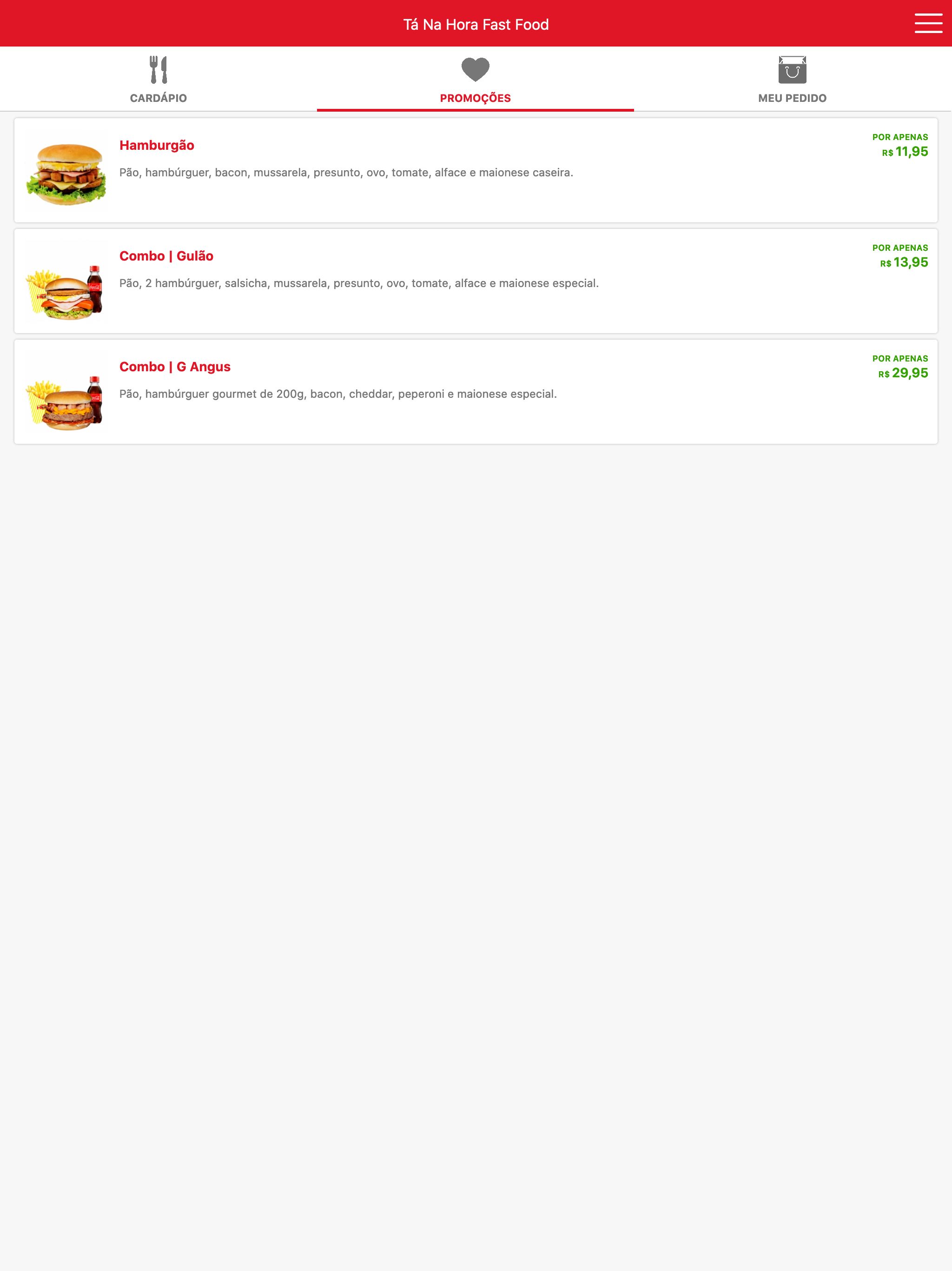 Ta Na Hora Fast Food