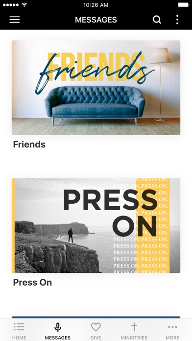 BridgeWater Church App Screenshot