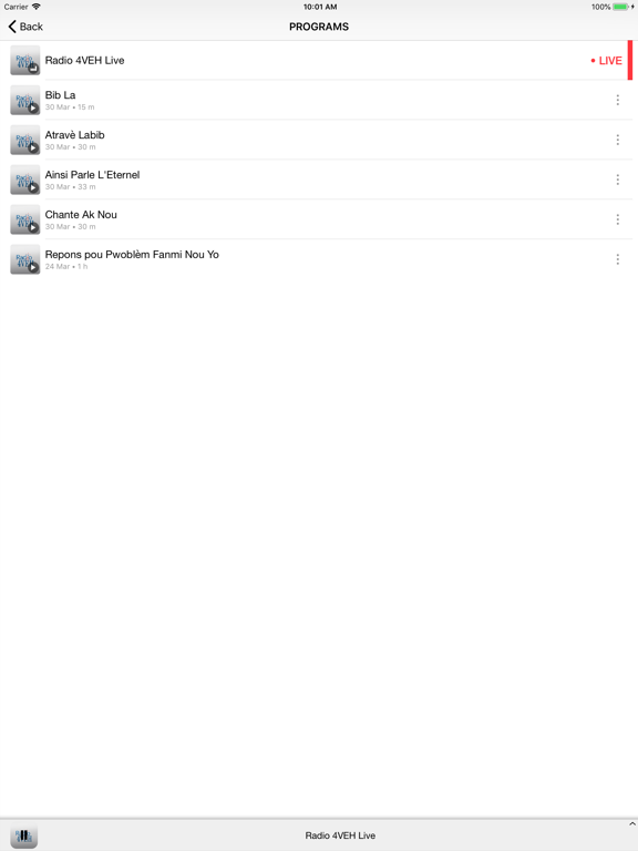 Radio 4VEH iPad screenshot 4 - Entertainment app