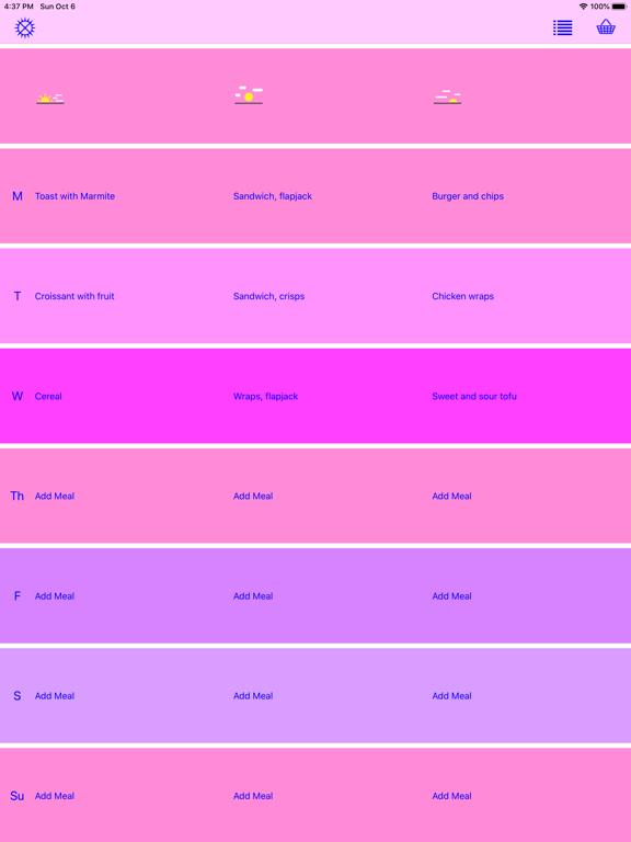 Screenshot #4 pour Simple Meal Planner