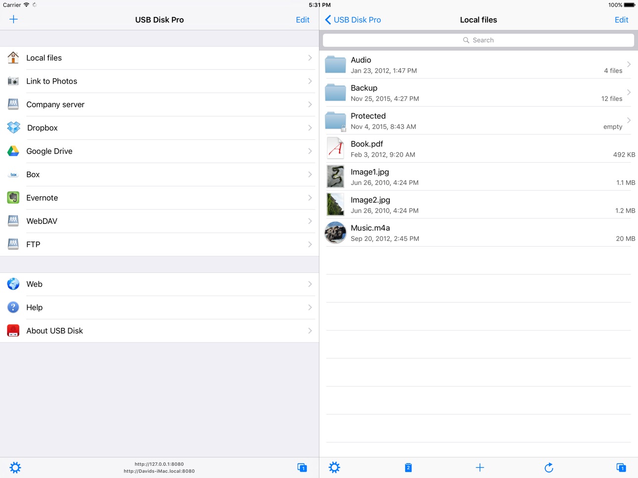 iPad screenshot