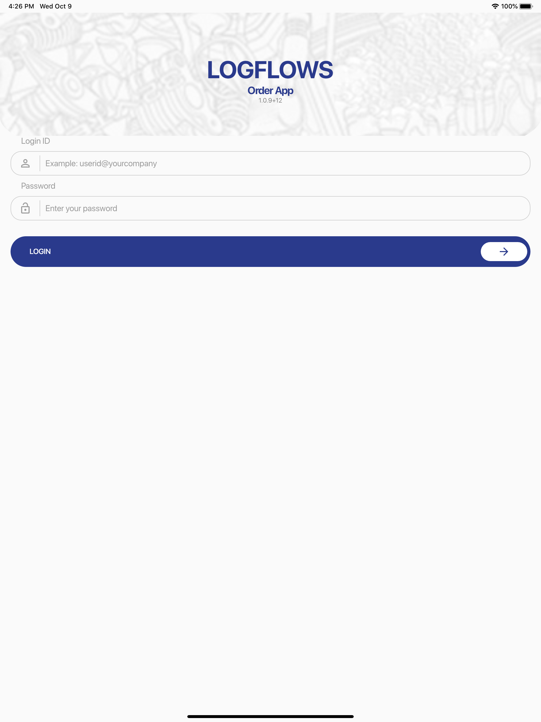 LOGFLOWS Order App
