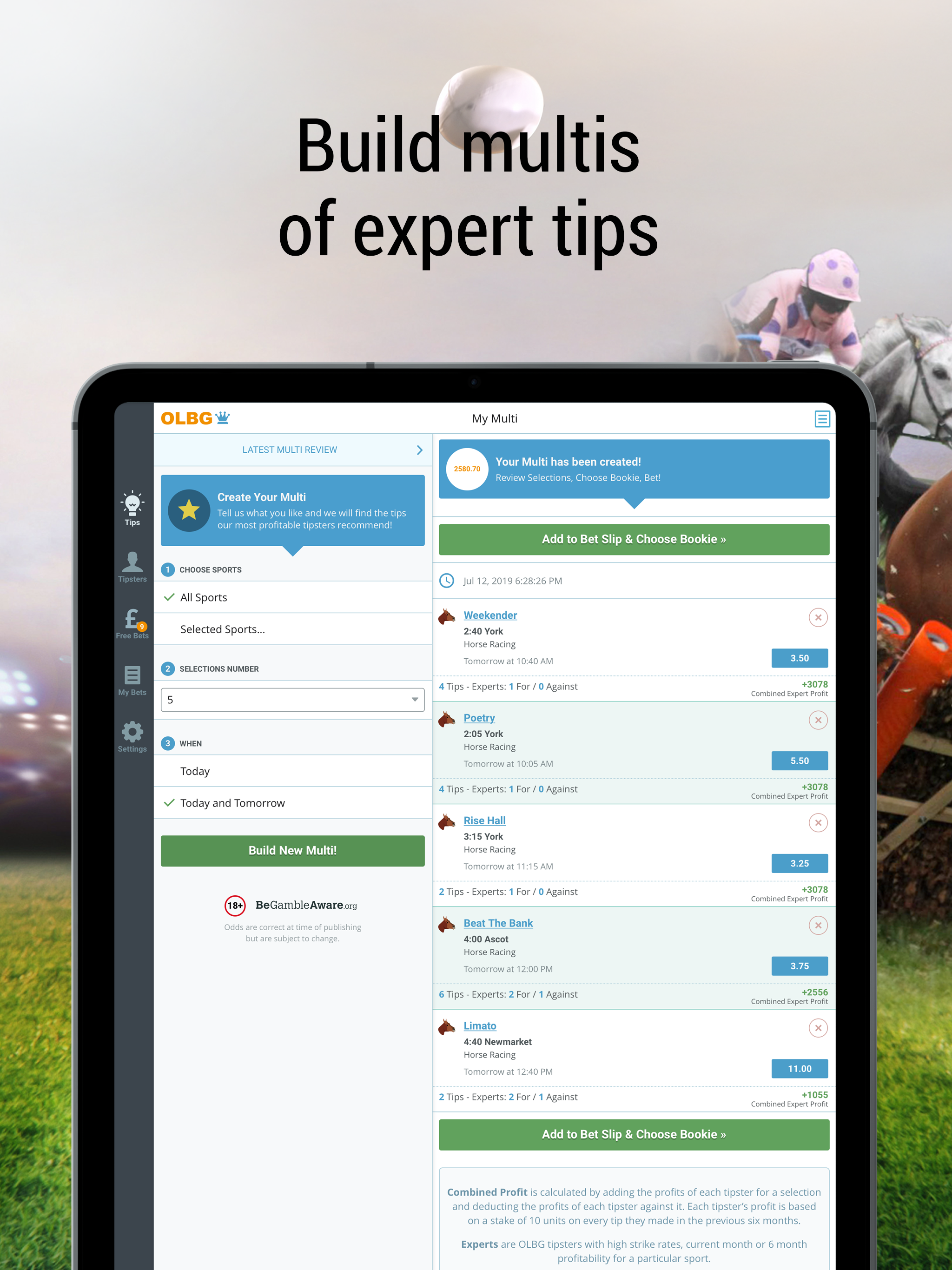 Sports betting tips with OLBG