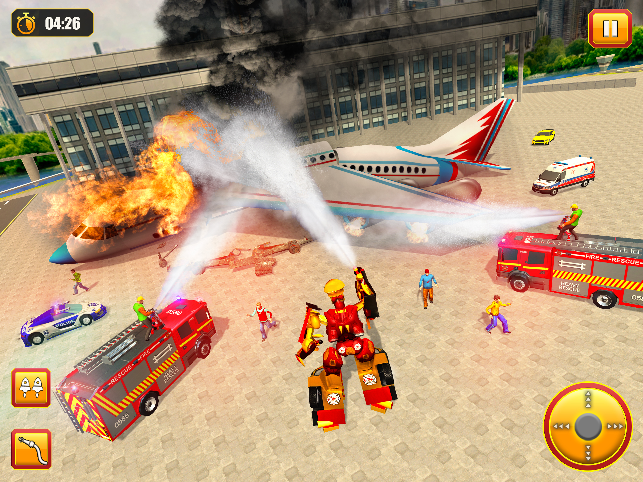 Robot Fire Truck Driver