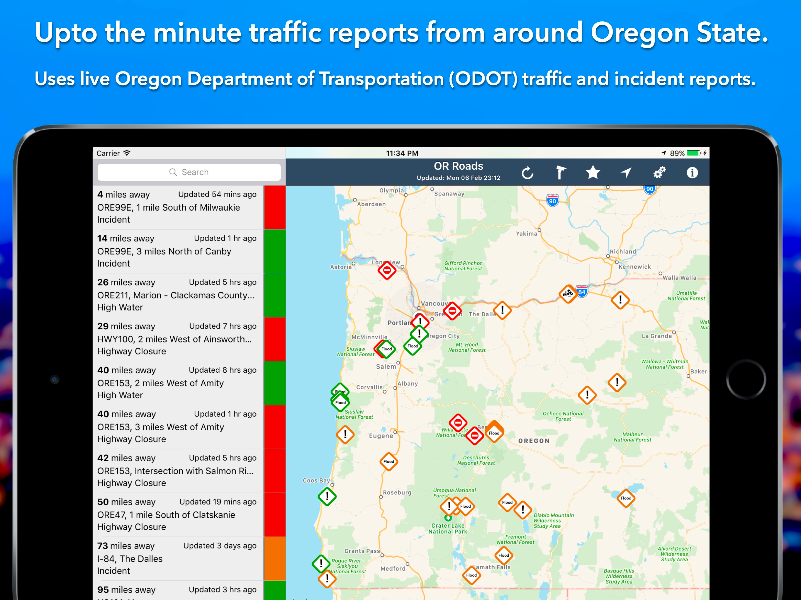 Oregon Roads Traffic screenshot 7