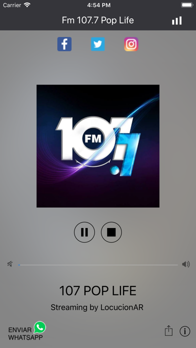 Screenshot #1 pour Fm 107.7 Pop Life