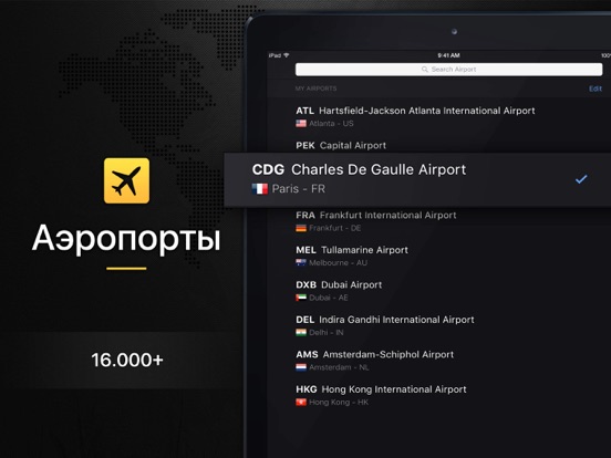 табло аэропортов iPad screenshot 3