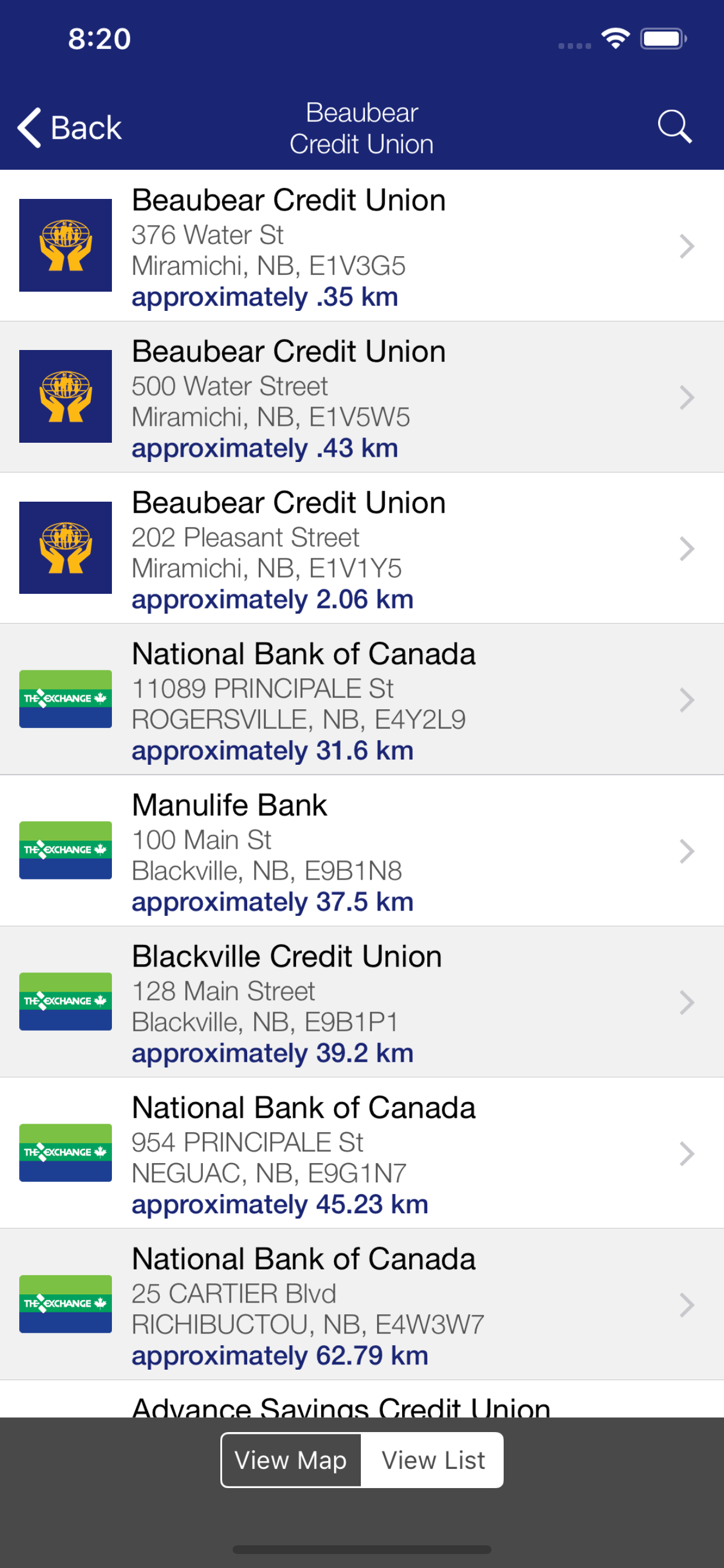Beaubear CU ATM Locator screenshot 3